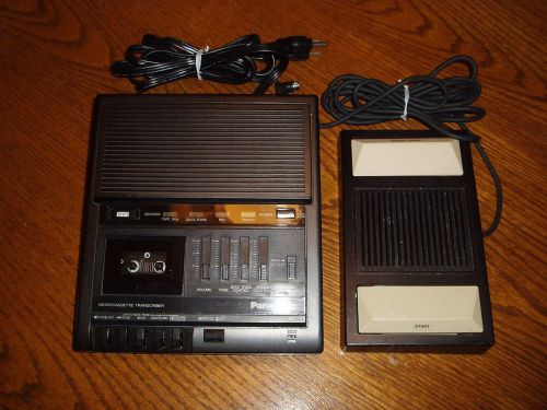 Panasonic RR-930 MicroCassette Transcriber Used with Pedel