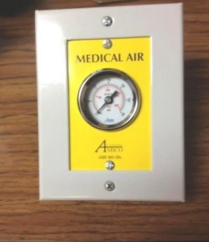 NEW AMICO Z-TH0123A MEDICAL AIR Gauge  FIXTURE FOR AMBULANCE Or doctors office