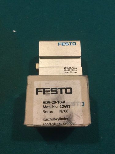 Festo ADV-20-10-A Pneumatic Cylinder 10BAR  NEW
