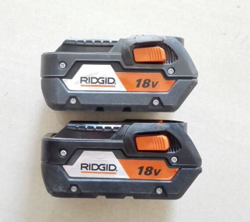 2 pcs x RIDGID 18V 4.0ah Heavy Duty AC840087 Li-ion Power Tool Batteries C5