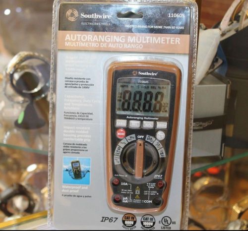 Southwire Auto ranging Waterproof/Shockproof Multimeter 11060S - New! Sealed!