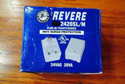 Revere 2420sl/m plug in transformer 24vac 20va for sale