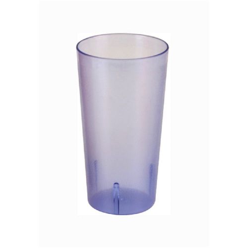 12 CUPS 32 OZ RESTAURANT TALL TUMBLER POLYCARBONATE BLUE UNBREAKABLE GLASS