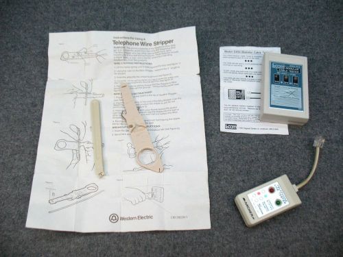Telephone Phone Line Tester TESTING MACHINES &amp; Wire Tool Lot - See Pics
