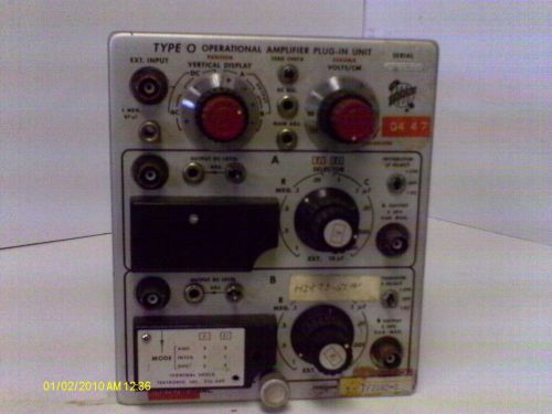 Tektronix Type O Operational Amplifier  Plug -In Unit / Used