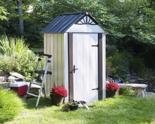 Arrow sheds metal storage shed kit prefabricated steel garden/backyard/ lawn 4x4 for sale