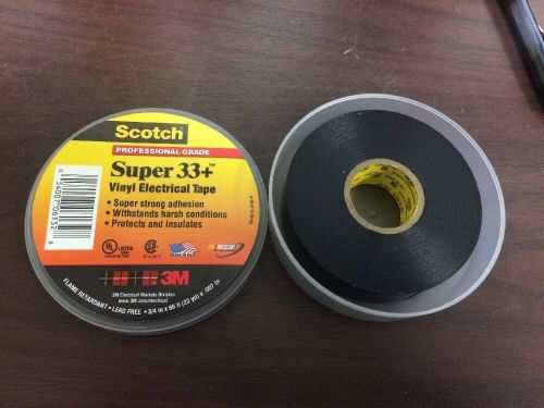 3 Rolls Scotch Super 33 + Vinyl Electrical Tape, Professional Grade-054007-06132