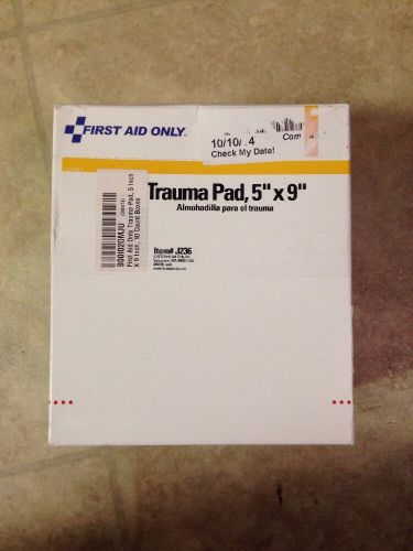 First Aid Only J236 Trauma Pads, 5&#034; x 9&#034; (10/Box)