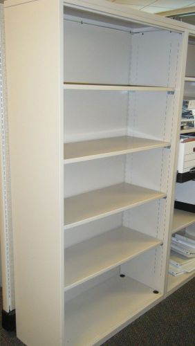 Herman Miller Metal Bookcase 36” x 15” x 68” Adjustable Shelves Beige