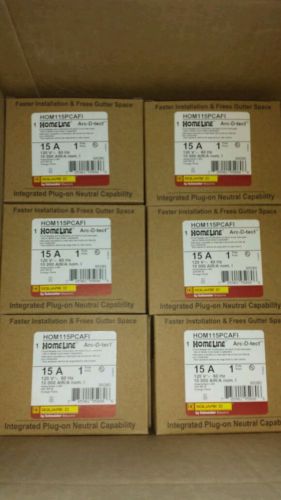 Lot of 6  HOMELINE HOM115PCAFI  ARC-FAULT COMBO. See desc for shipping info!