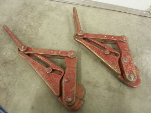 (2) KLEIN TOOLS 1628-16 Chicago Grip Frgd .31-.62 EHS Cable 15000# Free shipping