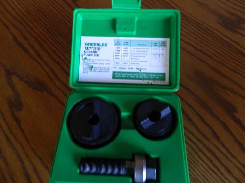 New greenlee ball bearing knockout punch set 737bb for sale