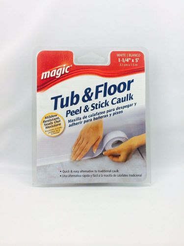 Brand new Magic, Tub and Floor Peel and Stick Caulk White Free Fast Shipping
