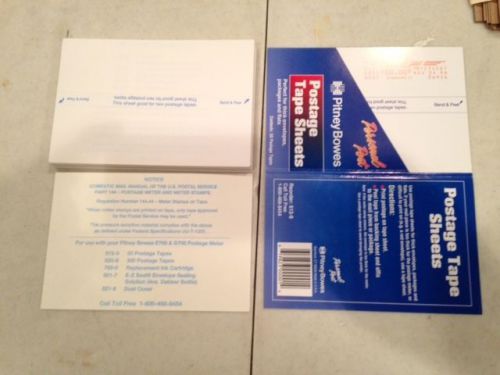 Pitney Bowes postage tape sheets for E700 and G700 postage meter. 40 count