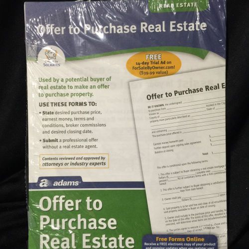 Adams Business Forms Offer To Purchase Real Estate Forms and Instruction LF290