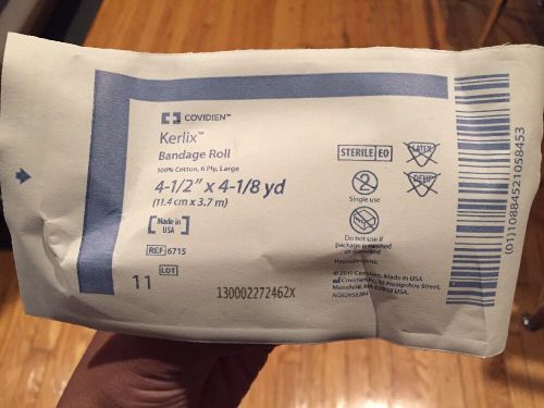 Coviden Kerlix 4.5&#034; X 4.1/8 yards 15 For 20  ply guaze bandage dressing rolls