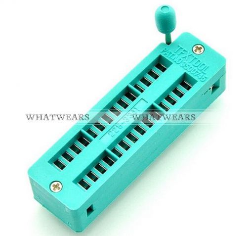 1x green narrow zif 28 pins test universal ic socket sde for sale