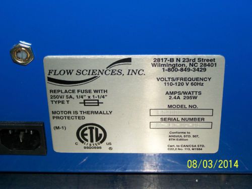 Flow sciences fs4000  fan blower  filter unit for sale