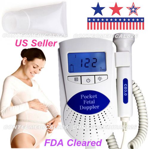 US FDA Sonoline B Fetal Doppler 3MHz, Baby Heart Monitor, Backlight LCD, GeL BIG