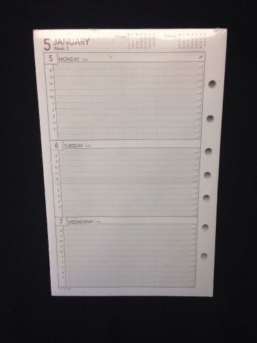 NEW 2015 Day Runner A5 Dated Planner Refill Weekly 5.5