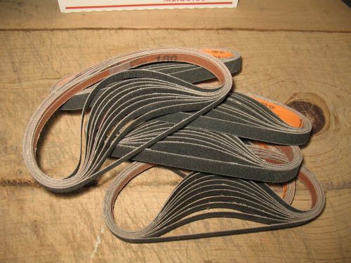 54- 1/2 x 18&#034; silicon carbide sanding belts 180 grit dynafile style made in usa for sale