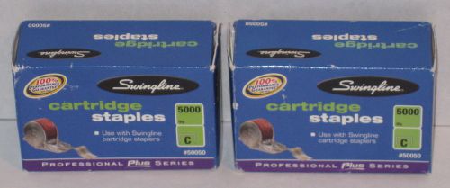Lot of 2 Swingline #50050 Cartridge Staples 5,000/pk - 10,000 total NEW