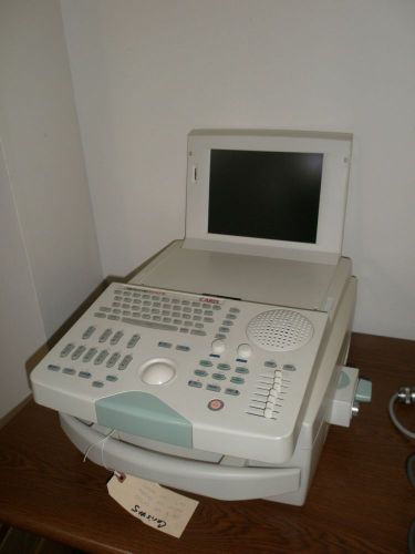 ESAOTE CARIS 7200 BIOSOUND ULTRASOUND WITH BUILT IN MONITOR AND ONE PROBE