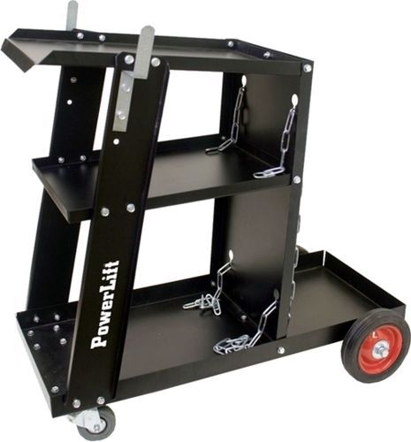PowerLift Mig Flux Welding Cart Equipment Welder Shelf Plasma Cutter Cabinet