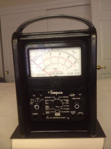 SIMPSON 260 SERIES 7P / VOLT-OHM-MILLIAMMETER LIGHTLY USED WITH OVERLOAD PROTECT
