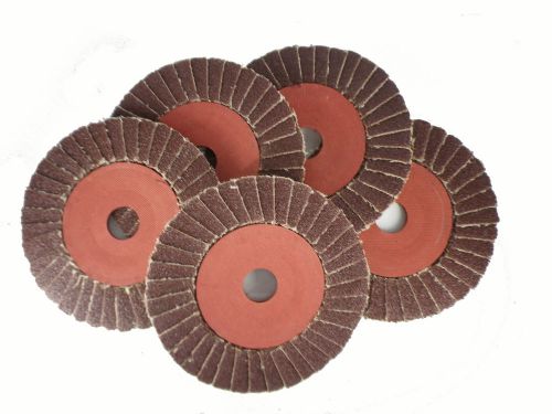 5-pc New Abrasive Sanding Flap 60 Grit Aluminum Oxide Grinding Discs 4&#034; (100mm)