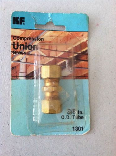 3/8&#034;OD COMPRESSION UNION COUPLING (LEAD FREE)BRASS COMPRESSION FITTING