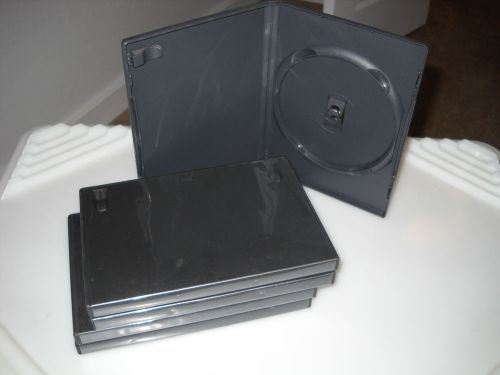 5 STANDARD Black Single DVD Cases 14MM     .25cents EACH