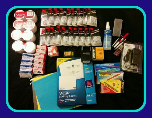 Large Box of Misc. Office Supplies PLEASE READ DESCRIPTION.   Flat Rate Shipping