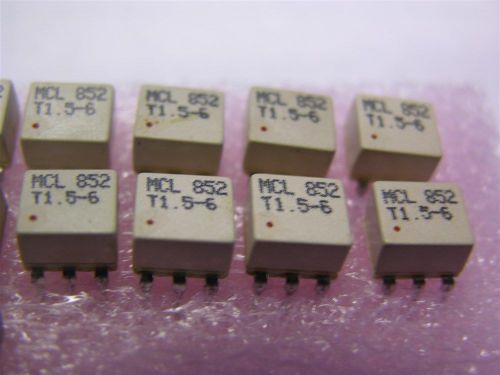 10 Mini-Circuits T1.5-6  50 Ohm .02 to 100MHz SMT RF Transformers