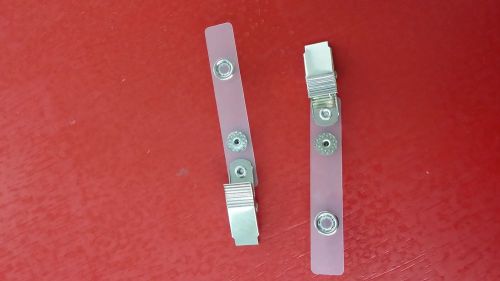 100 ID Strap and  Clips, Clear