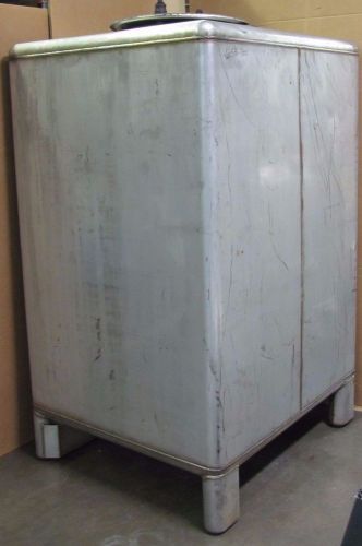 TRANSTORE 550 GALLON 48&#034; X 42&#034; X 64&#034; TANK 72&#034;  HEIGHT STAINLESS S/S TOTE TANK