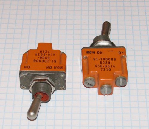 (2) Momentary ON - ON (SPDT) Sealed Toggle Boot Screw Terminal Switches