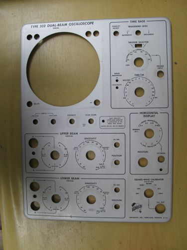 Tektronix Front Panel Oscilloscope For 502 Restoration