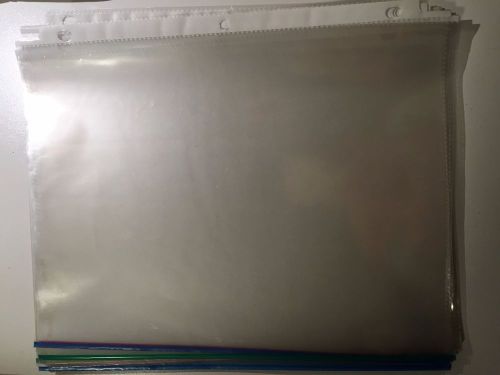 Clear slip cover plastic sheet protectors 35 pcs + extra binder dividers