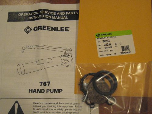 Greenlee 767 hydraulic hand pump seal kit #30242 for sale