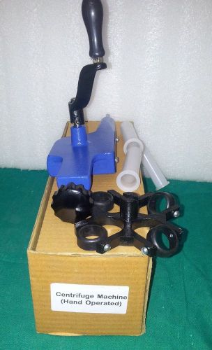 Hand Operated With 4 Tube Blood Centrifuge Machine Lab Equipment free shippingBB