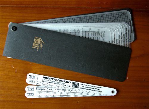 Vintage Graphic Arts Toolkit &amp; Type Size Finder Book Design Printing Typesetting