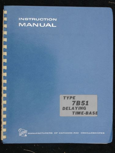 Tektronix manual for 7B51