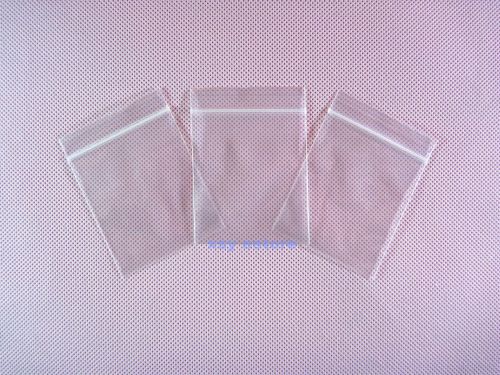 200 Plastic Ziplock Reclosable Clear Zipper Bags 2.4 Mil_1.5&#034; x 2.5&#034;_40 x 65mm
