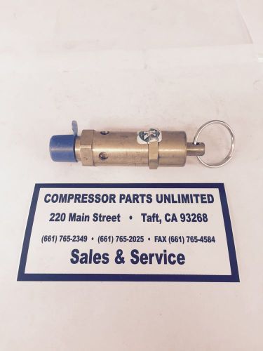 Kingston relief valve 1/4&#034;, 215 psi, air compressor, #112css-2-215 for sale