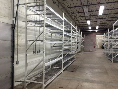 Complete liquidation of unarco t-bolt pallet racking entire warehouse for sale