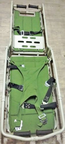 Medical emergency folding portable  stretcher aluminum ussr navy for sale