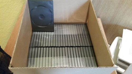 100 PREMIUM STANDARD Black Single DVD Cases 14MM