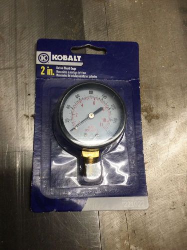 New Kobalt 2 Inch Air Pressure Gauge (bottom mount)