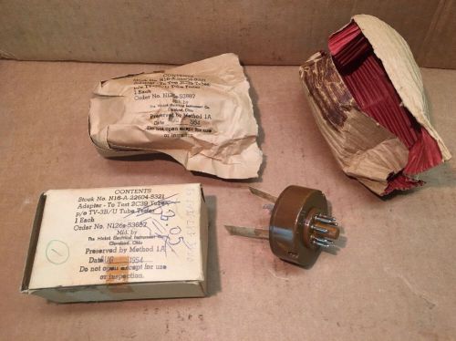 TUBE TESTER HICKOC 2C39 ADAPTOR NEW OLD STOCK 1954 Military Radio Vintage Parts